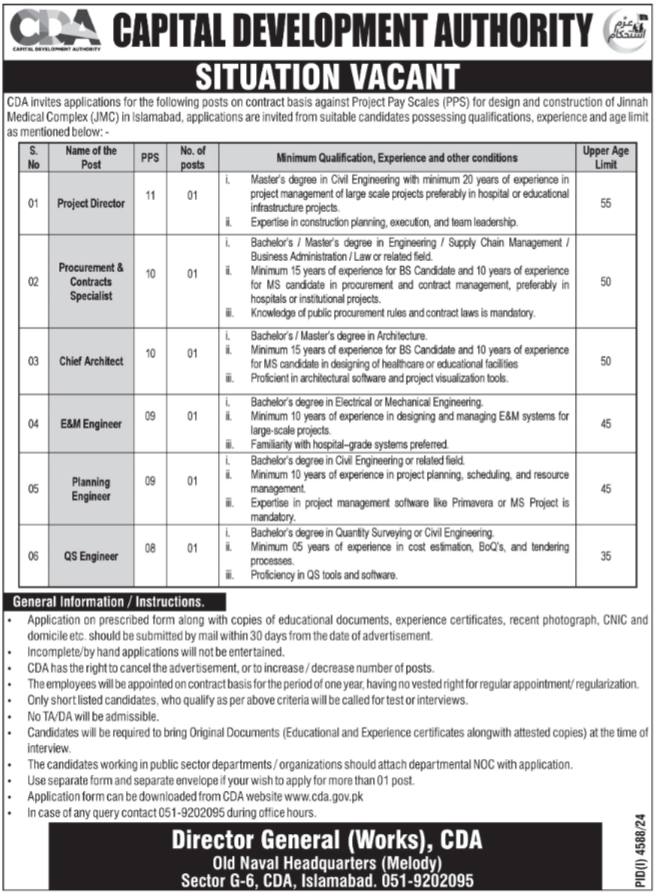 Opportunities at the Capital Development Authority (CDA)