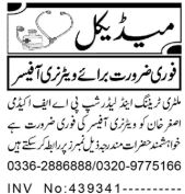 Training & Leadership in the Military PAF Medical Posts Peshawar 